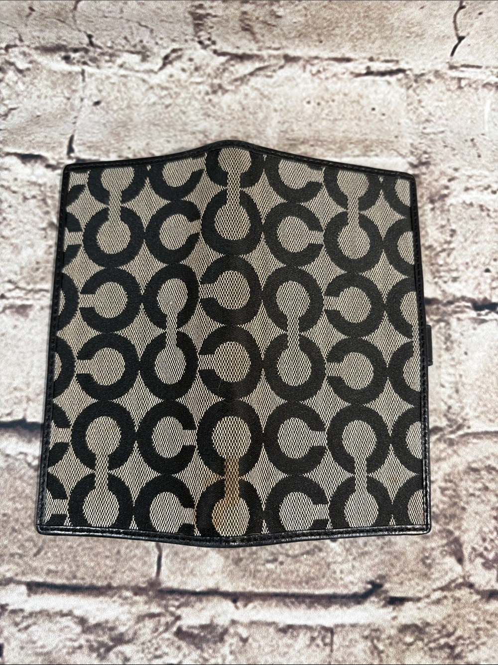 Coach Kristin Op Art Signature Checkbook Wallet. - Picture 8 of 11